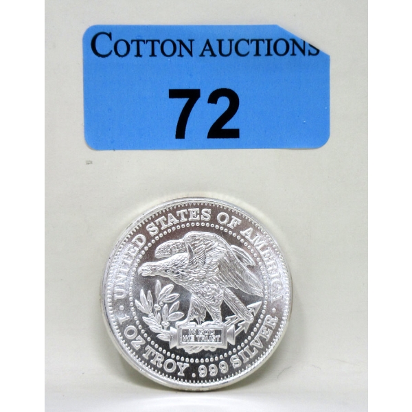 1 Oz .999 Silver Eagle Trade Unit Round 
