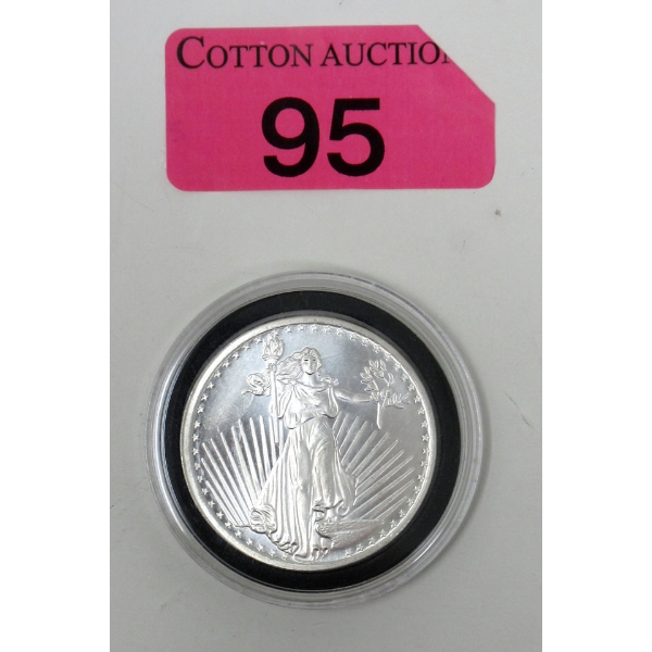 1 Oz .999 Silver St. Gaudens Round 