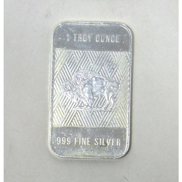 1 Oz .999 Silver Liberty 2-Sided Art Bar 