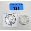 Image 1 : One 1965 & One 1966 Canada 80% Silver Dollar Coin