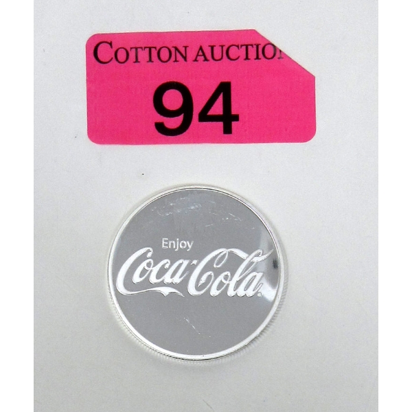 1 Oz .999 Silver Coca-Cola 2-Sided Round 