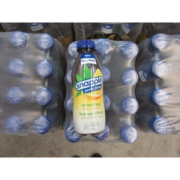 4 Cases of Snapple Zero  Lemon Tea  - Zero Sugar