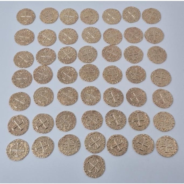 50 Metal Replica Spanish Doubloon Rounds