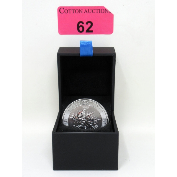 1.5 Oz .9999 Silver 2019 Superleaf Maple Leaf Coin 