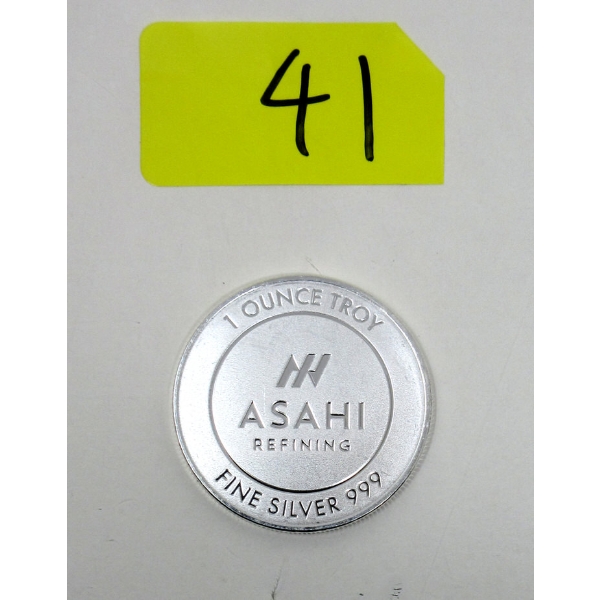 1 Oz .999 Silver Asahi Round 