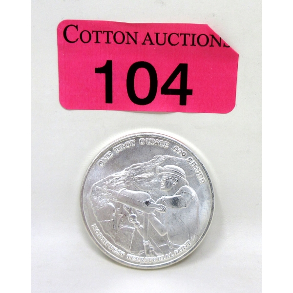 1 Oz .999 Silver Pan American Miner Round 