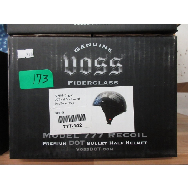 New Voss Kingpin DOT Half Shell Helmet - S