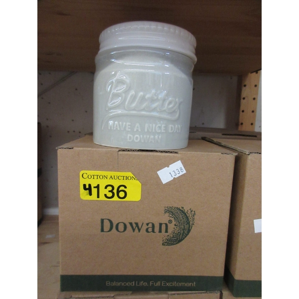 4 New Dowan Ceramic Butter Bells in Boxes