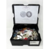 Image 2 : 2 Black "Royal Mint" Bullion Boxes with Preowned Costume Jewelry 