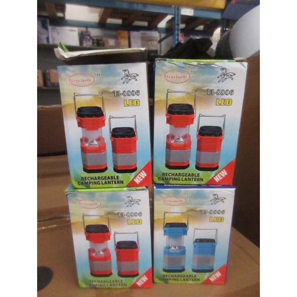 4 New Mini LED Camping Lanterns in Boxes