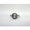 Image 1 : Blue Topaz & Diamond Sterling Silver Cocktail Ring
