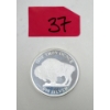 Image 1 : 1 Oz .999 Silver Indigenous/Buffalo Round 