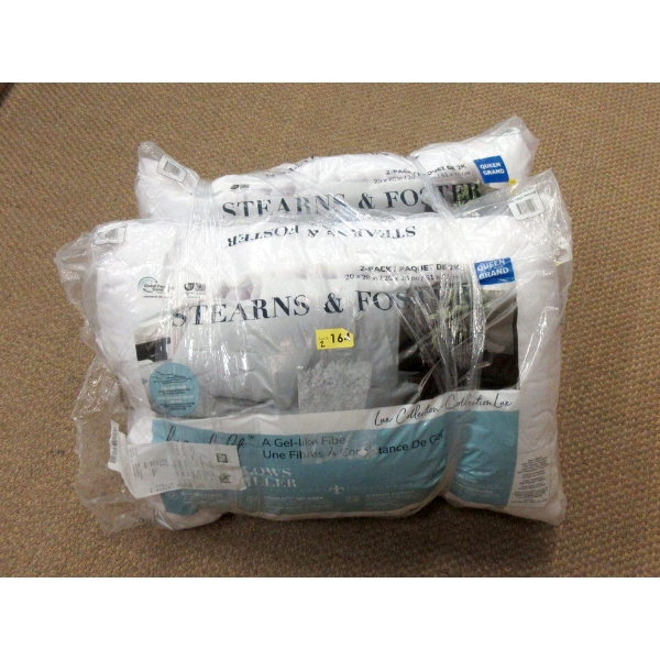 2 Queen Size Stearns & Foster Lux Collection Pillows