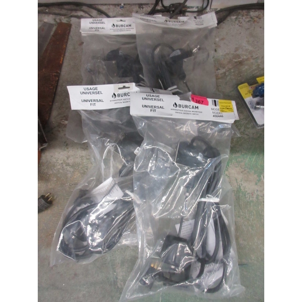 4 New Burcam Vertical Magnetic Switches 