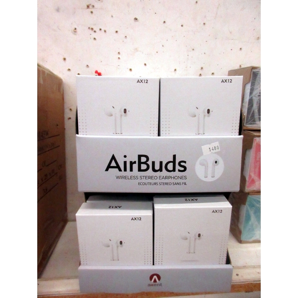 Case of 24 New AX12 Wireless Stereo Earphones