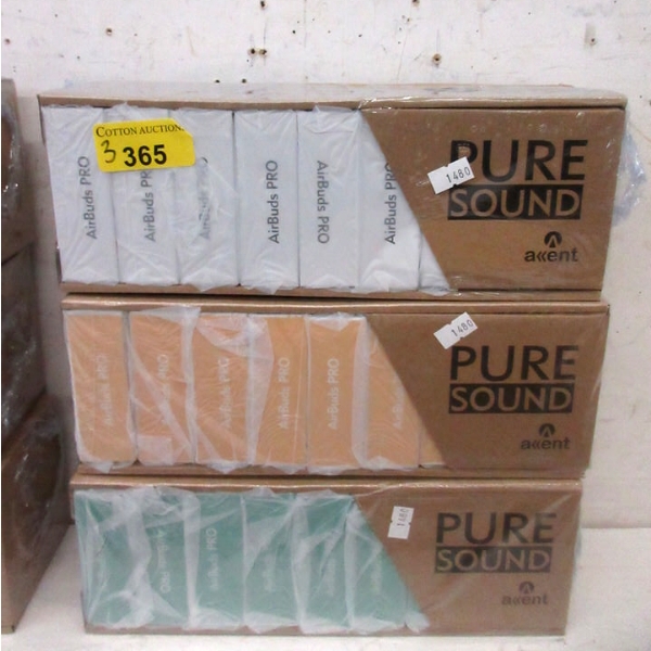 3 Cases of 9 New AirBuds PRO - Accent Product