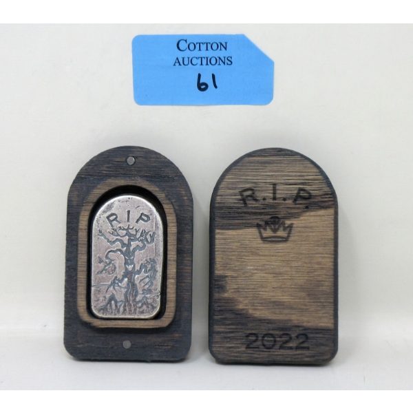 Limited Edition 2 Oz .999 Silver 2022 Tombstone Bar 