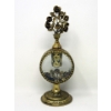 Image 2 : 2 Vintage Large Gold Filigree Perfume Bottles