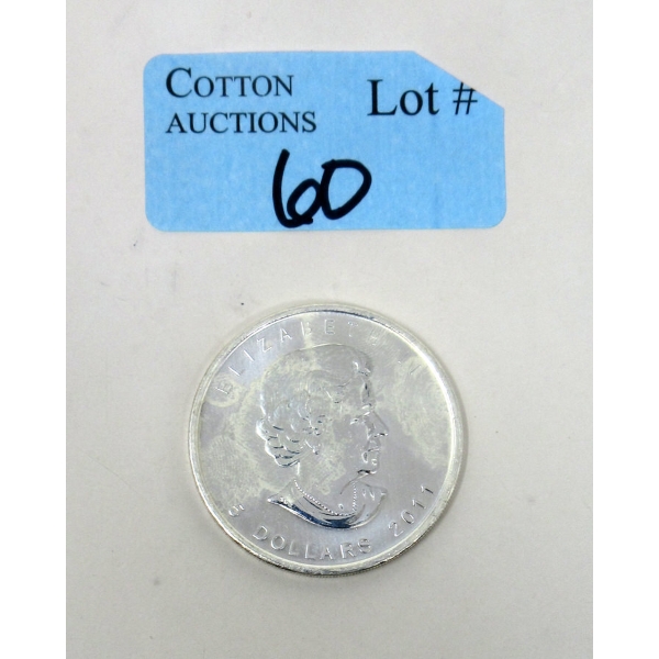 1 Oz .9999 Silver 2011 Canada Maple Leaf Coin 