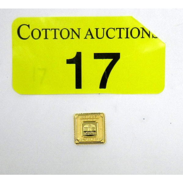 1 Gram .9999 Fine Gold Geiger Mint Bar   