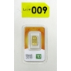 Image 1 : 1 Gram .9999 Fine Gold 2018 Diwali TD Bar