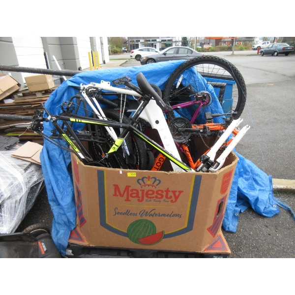 Skid of Bike and E-Bike Parts - Customer Returns - As Is