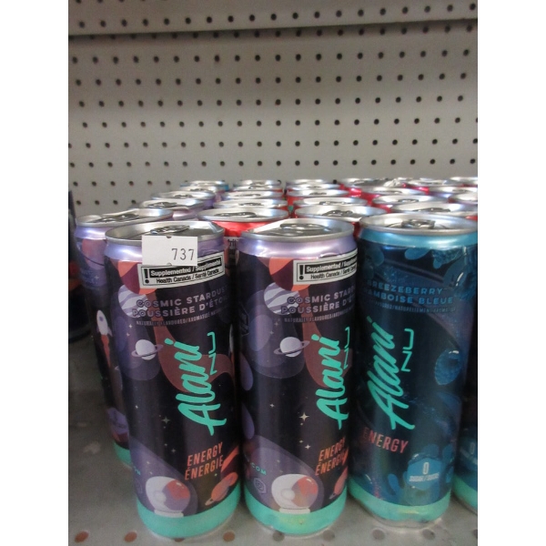 20 Cans of Alani Zero Sugar Energy Drinks - Dented Cans