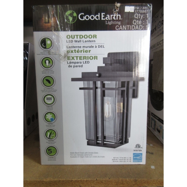 Good Earth Outdoor LED Wall Lantern