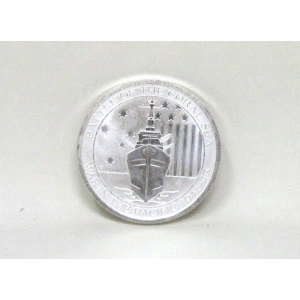1/2 Oz .999 Silver 2015 Battle of the Coral Sea