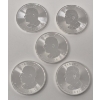 Image 3 : 5 x 1 Oz .9999 Silver Canada Maple Leaf Coins