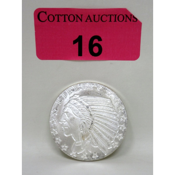 1 Oz .999 Silver Eagle Golden State Mint Round 