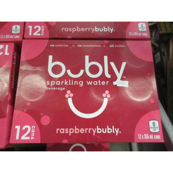 6 Cases of "Raspberry" Bubly Sparkling Water