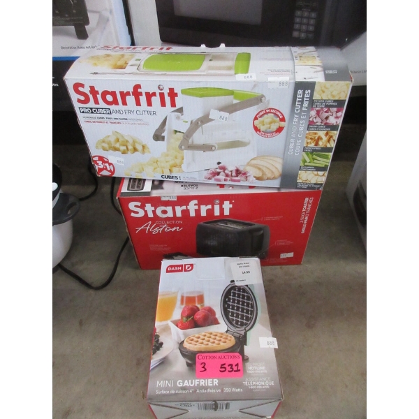2 Starfrit & 1 Dash Small Kitchen Appliances