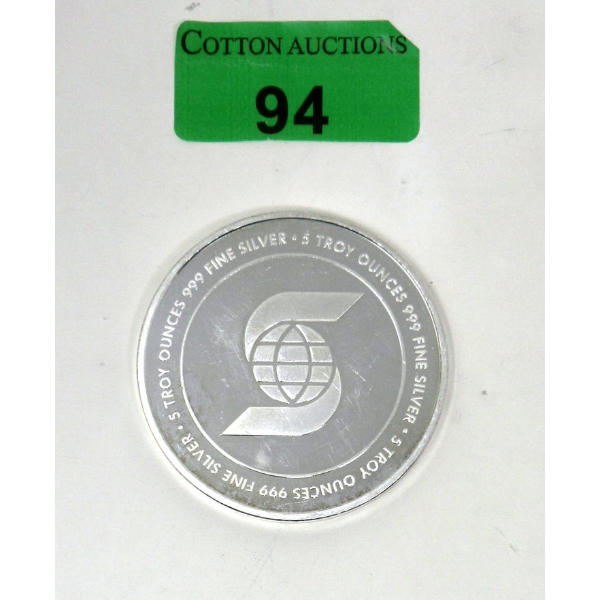 5 Oz .999 Silver Scotiabank Investor Round 