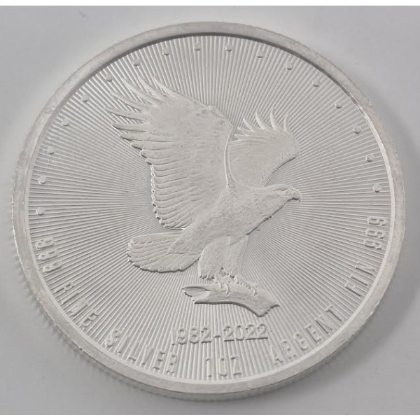 1 Oz .999 Silver 2022 Eagle Monex Round 