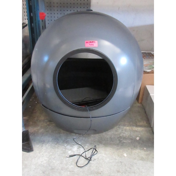 Grey Self-Cleaning Litter Box - No Tray