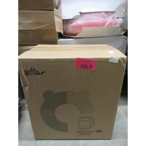 New Bear White Kettle with Stainless Steel Interior