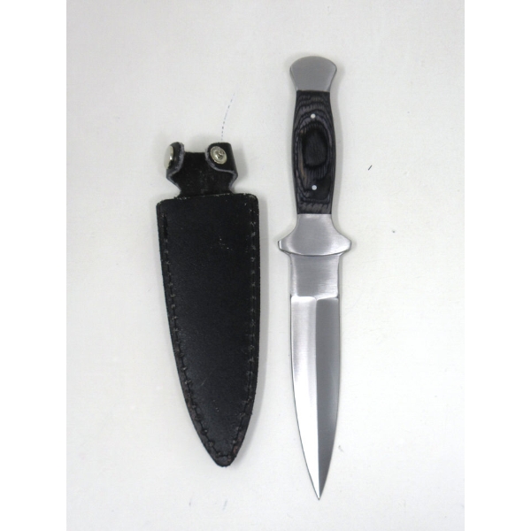 New Double Edge Dagger with Belt Sheath - 4.5" Blade