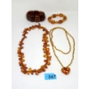 Image 1 : Tray of Amber Resin Jewelry - Preowned