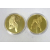 Image 2 : 5 x Gold  Clad NUDE Girl Art Rounds 