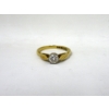 Image 2 : 18KT Yellow Gold .54 CT Diamond Solitaire Ring