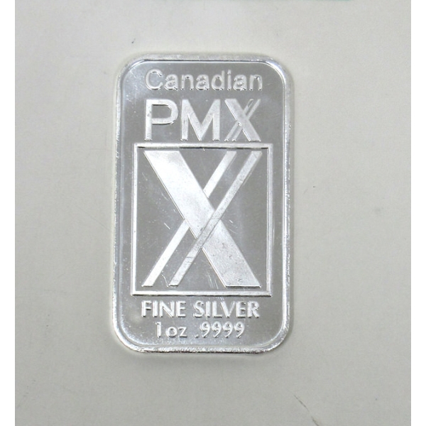 1 Oz .9999 Silver Canadian PMX Bar 