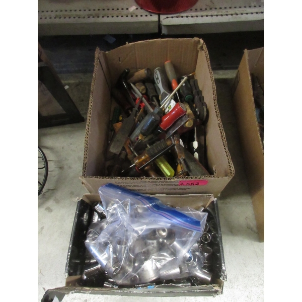 2 Boxes of Hand Tools & Sockets