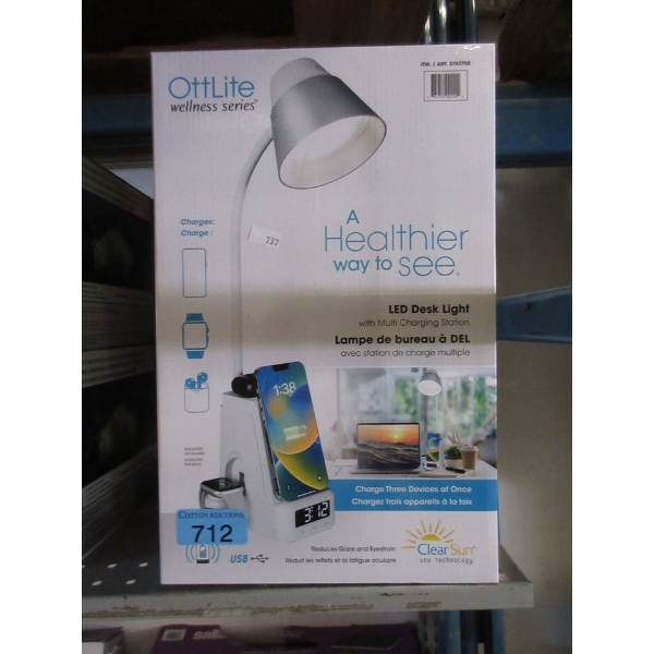 OttLite White LED Desk Light 