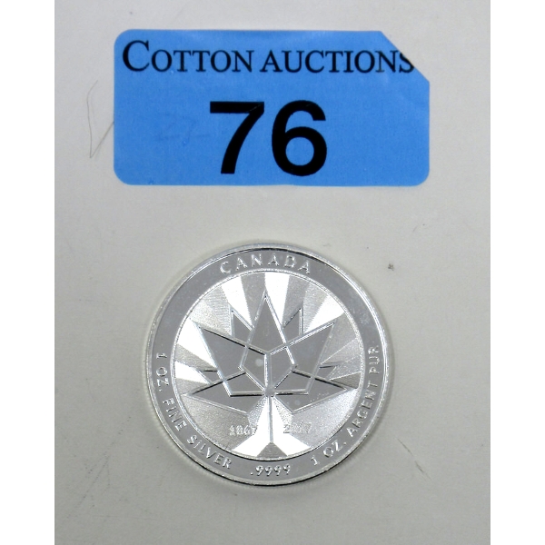 1 Oz .9999 Silver 2017 150th Anniversary Strong-Proud-Free Round 