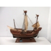 Image 1 : Vintage Wood Ship Model - 6" x 26" x 23" tall