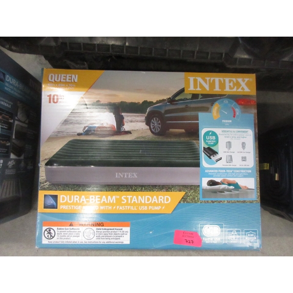 Intex Queen Size Inflatable Dura-Beam Mattress