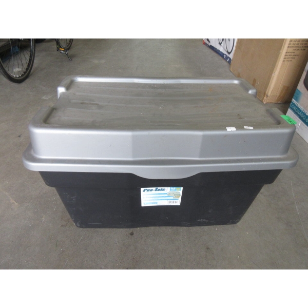 Large 132 L Tote with Lid - Preowned - As Is