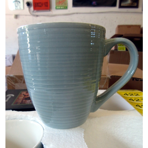 Set of 4 New Dowan 17 Oz. Ceramic Coffee Mugs