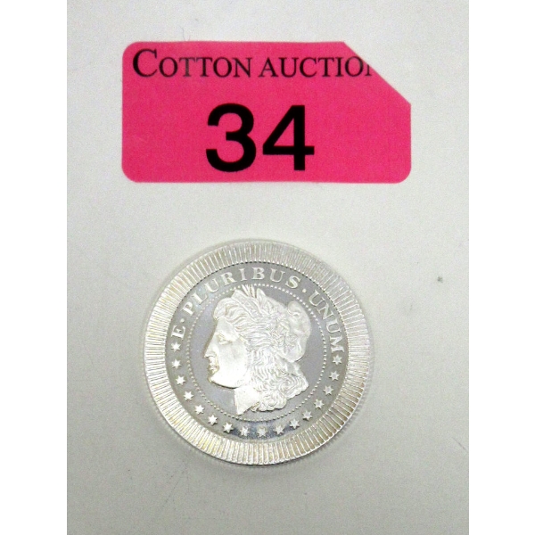 1 Oz .999 Silver E.Pluribus.Unum Round 